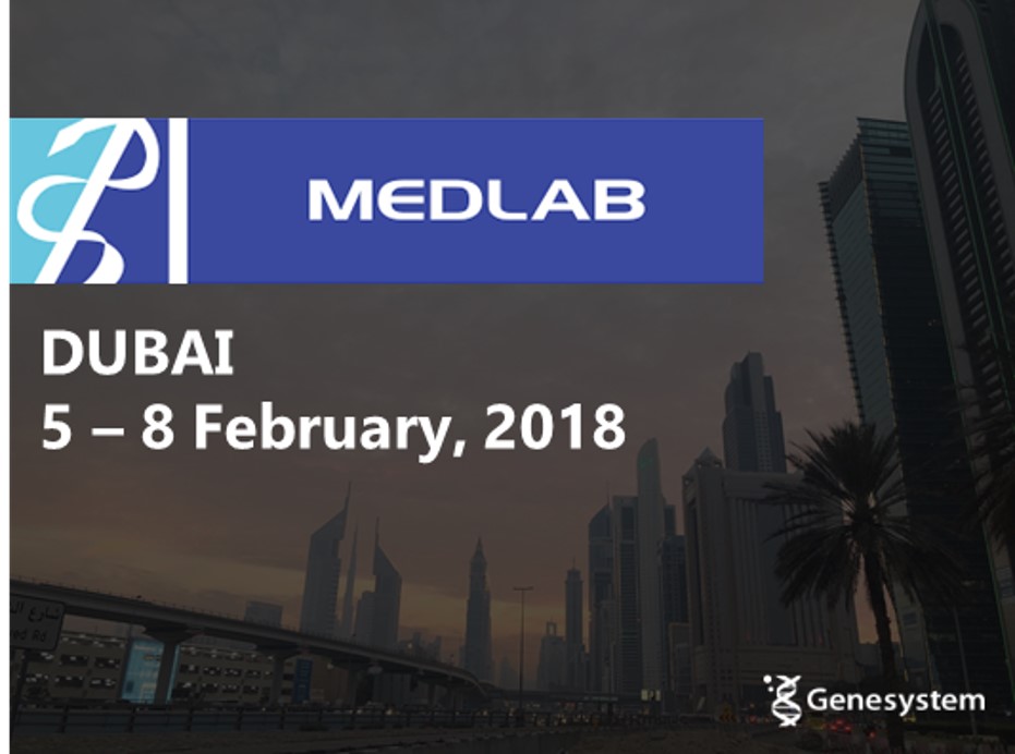 Upcoming Event of Genesystem - MEDLAB 2018, Dubai