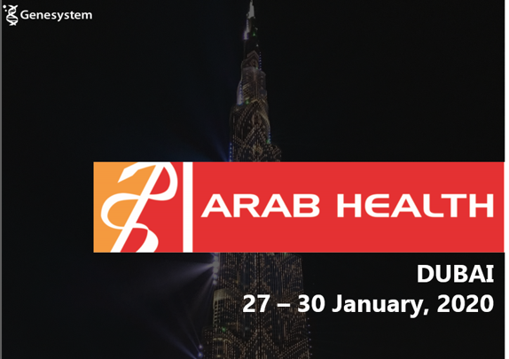 Upcoming event of Genesystem - Arab Health 2020